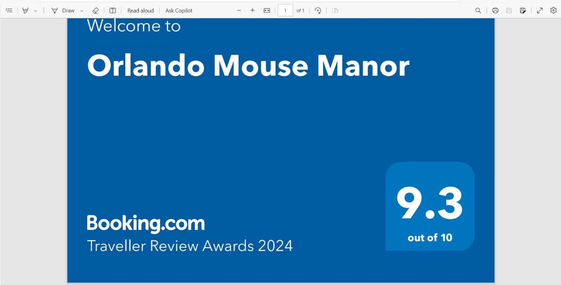Сasa de vacaciones Orlando Mouse Manor